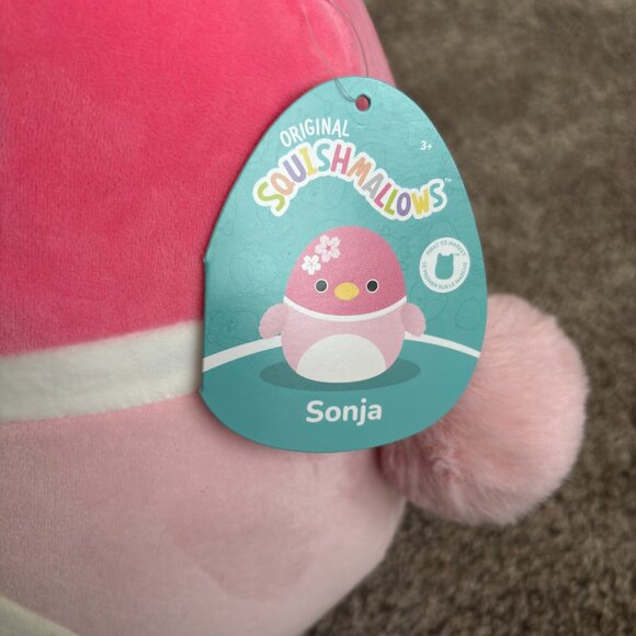 Original  Squishmallows Pink Spring Chick Sonja 14" - Picture 2 of 3